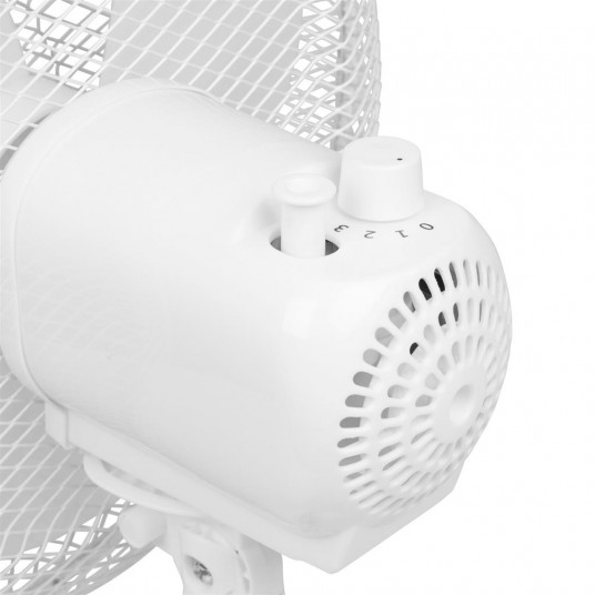Tristar Desk ventilators VE-5724 Diametrs 30 cm, Balts, Ātrumu skaits 3, 40 W, Svārstības