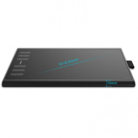 HUION H1060P grafiskais planšetdators 5080 lpi 250 x 160 mm USB melns