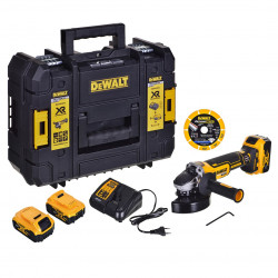 Leņķa slīpmašīna 18V DCG405P3+tarcza DEWALT