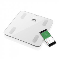 ETA Smart Personal Scale Vital Fit ETA678190000 ķermeņa analizators, maksimālais svars (ietilpība) 180 kg, precizitāte 100 g, ķermeņa masas indeksa (ĶMI) mērīšana, balts