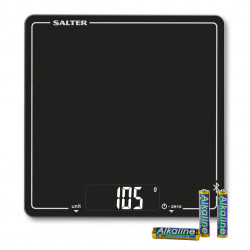 Salter 1193 BKDRUP savienotie elektroniskie virtuves svari - melni