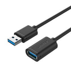 UNITEK Y-C459GBK USB kabelis 2 m USB 3.2 Gen 1 (3.1 Gen 1) USB A Melns