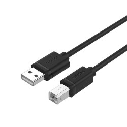 UNITEK Y-C421GBK USB kabelis 5 m USB 2.0 USB A USB B Melns