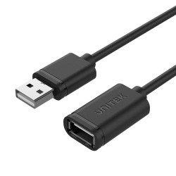UNITEK Y-C417GBK USB kabelis 3 m USB 2.0 USB A Melns