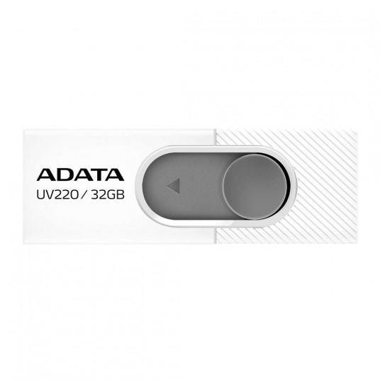 ADATA UV220 USB zibatmiņas disks 32 GB USB A tips 2.0 Pelēks, Balts