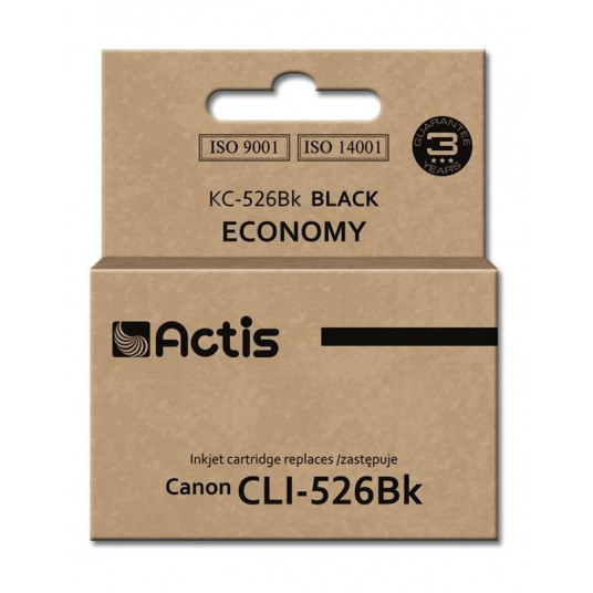 Actis KC-526Bk tinte (Canon CLI-526BK nomaiņa; standarta; 10 ml; melna)