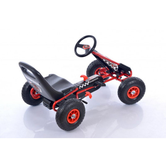 Velokarts (Velomobilis) Go-Kart A-15 sarkans (3-8 gadiem)