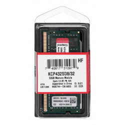 Kingston Technology KCP432SD8/32 atmiņas modulis 32 GB 1 x 32 GB DDR4 3200 MHz
