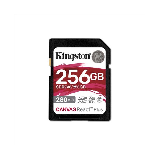 Kingston Canvas React Plus | 256 GB | SD | Zibatmiņas klase 10
