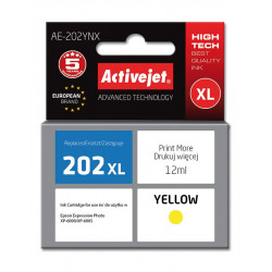 Activejet AE-202YNX tinte (replacement Epson 202XL H44010 Ink; Supreme; 12ml; Yellow)