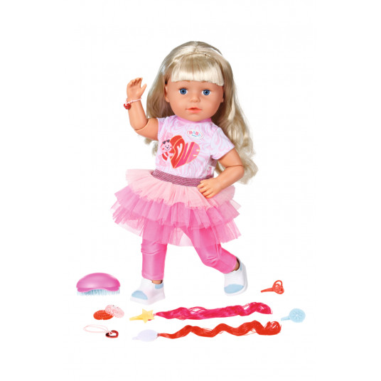 BABY BORN Lelle māsa Style & Play, blondīne, 43 cm