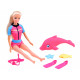 Anlilija lelle, peldētāja, ūdenslīdēja ar delfīnu ZA3923