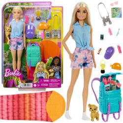 Barbie Malibu Camping ceļotāja lelle + aksesuāri HDF73 ZA5086