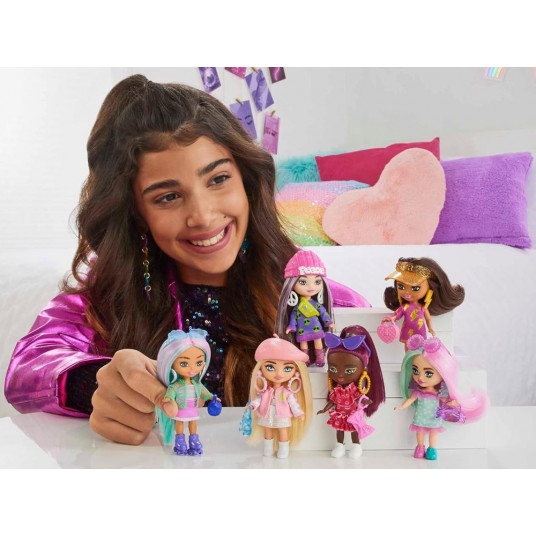 Stilīga modes lelle Barbie Extra Mini Minis aksesuāri HLN45 ZA5105 A