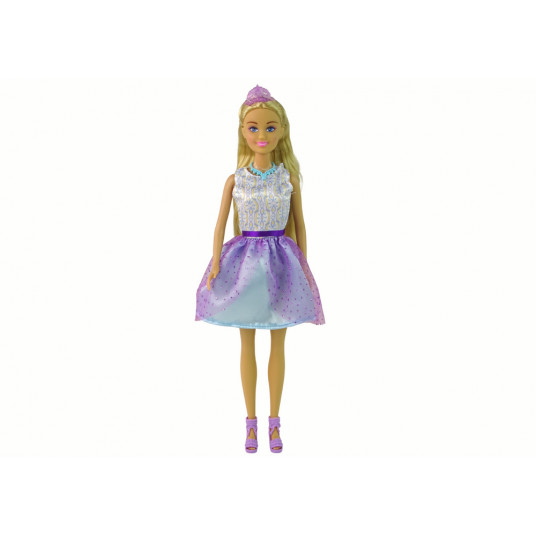 Anlilija lelle purpursarkanā kleitā