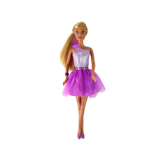 Lelle Lūcija ar violetu kleitu