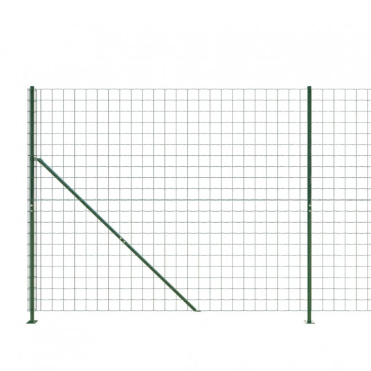 Tīkla žogs ar atlokiem, zaļā krāsā, 2,2x10m