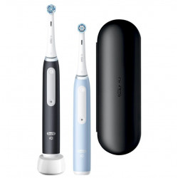 Oral-B iO3 sērijas elektriskās zobu birstes Duo Pack, matēts melns/ledus zils Oral-B