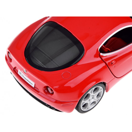 Metāla auto modelis - Alfa Romeo 8c, sarkans