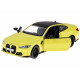 Metāla auto modelis - BMW M4, dzeltens