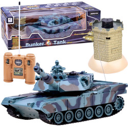 Tālvadības tanks + kaujas bunkurs RC0424