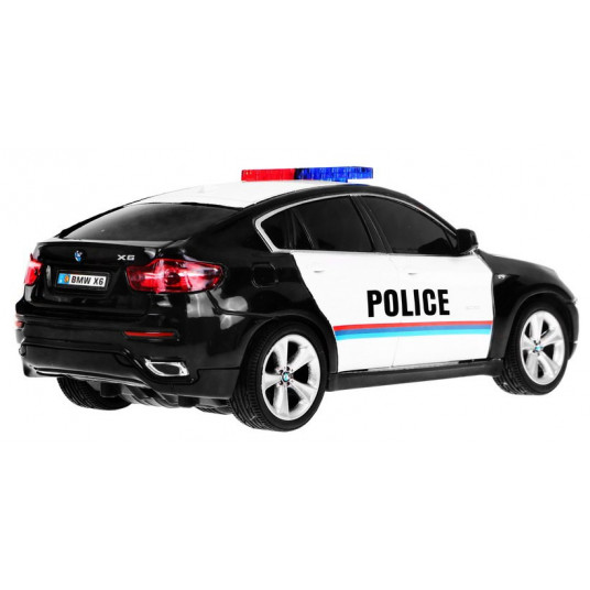 BMW X6 tālvadības policijas automašīna, melna