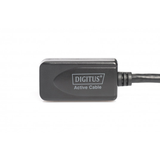 Digitus USB 2.0 atkārtotājs USB kabelis 20 m USB A Melns