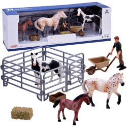 Zirgu komplekts no saimniecības Animals figūriņas ZA2604