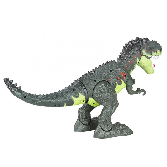 Tyrannosaurus Rex ar akumulatoru darbināms dinozaurs, zaļš