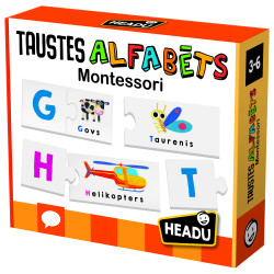 HEADU Montessori Taustes alfabēts (latviešu val.)