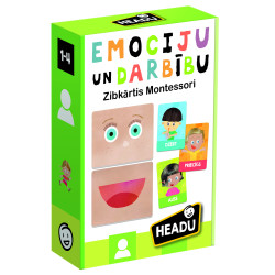 HEADU Montessori zibkartītes "Emocijas un darbības" (latviešu val.)
