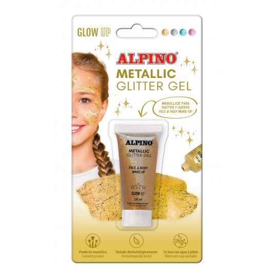 Grima želeja 14ml ALPINO Glitter gold bls