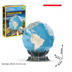 CUBICFUN 3D puzle Scratch Globe