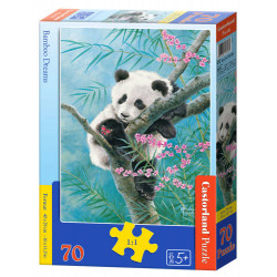 Puzle 70 e, panda uz bambusa