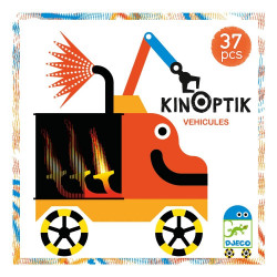 Djeco magnētiskā spēle "Kinoptik Transports", DJ05601