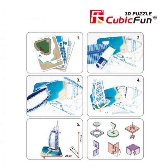CUBICFUN 3D puzle Burjal-Arab
