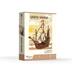 CUBICFUN 3D puzle Kuģis Santa Maria