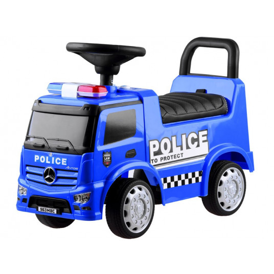 Stūmējamā automašīna "Mercedes Police", zila