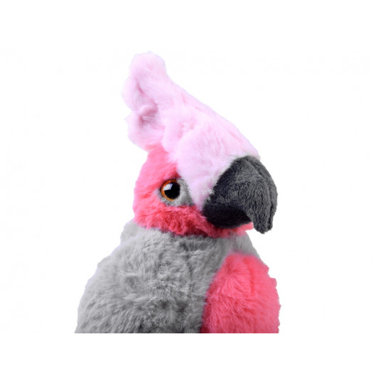 Talismans papagailis rozā kakadu 22cm 13841