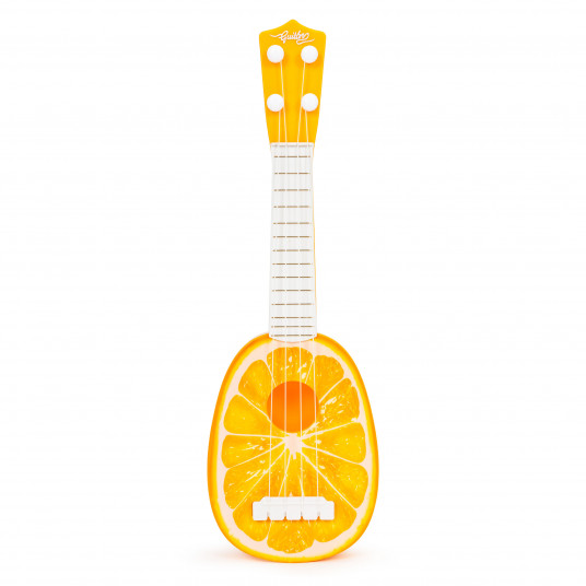 Ukuleles ģitāra bērniem, četras stīgas, oranža