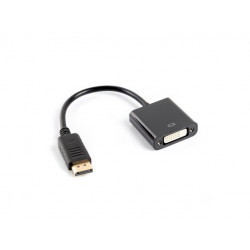 Lanberg AD-0007-BK video kabeļa adapteris 0,1 m DisplayPort DVI-D melns