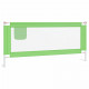 Bērnu gultas aizsargbarjera, zaļa, 200x25 cm, audums