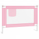 Bērnu gultas aizsargbarjera, rozā, 90x25 cm, audums