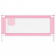 Bērnu gultas aizsargbarjera, rozā, 190x25 cm, audums