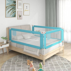 Bērnu gultas aizsargbarjera, zila, 200x25 cm, audums