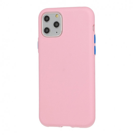 Mocco Soft Cream Silicone Back Case for Samsung Galaxy A42 5G Light Pink