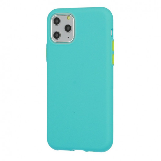 Mocco Soft Cream Silicone Back Case for Apple iPhone 12/12 Pro Green