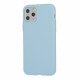 Mocco Soft Cream Silicone Back Case for Apple iPhone 12 Pro Max Blue