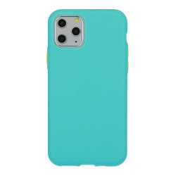 Mocco Soft Cream Silicone Back Case for Apple iPhone 12 Mini Green