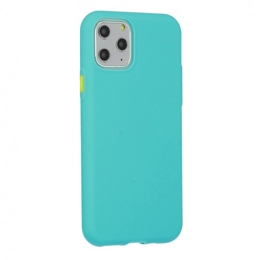 Mocco Soft Cream Silicone Back Case for Apple iPhone 12 Mini Green